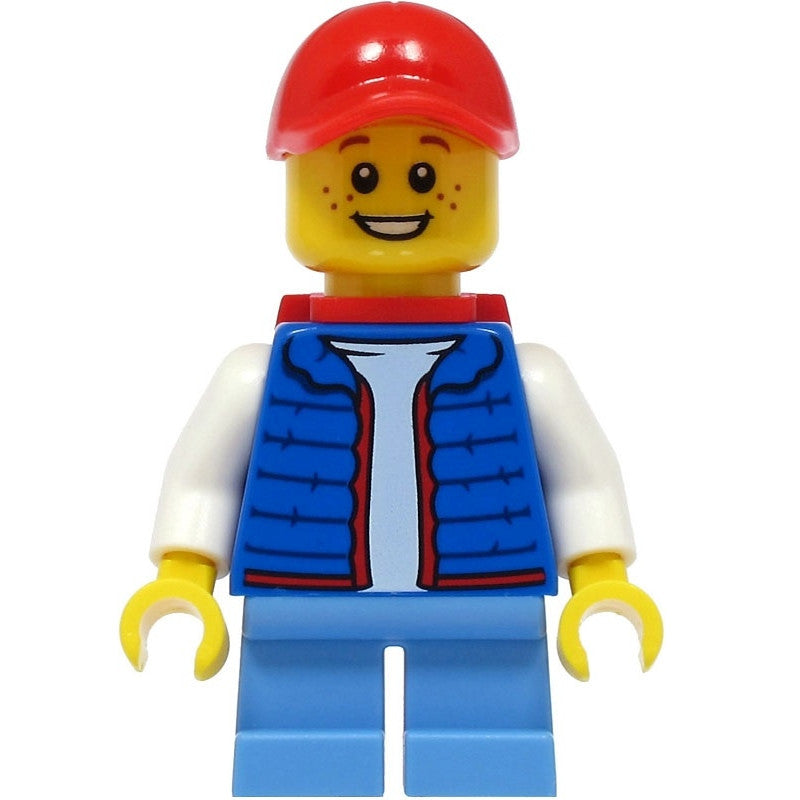 Minifig cty1391 - Billy - Blue Vest, Red Backpack
