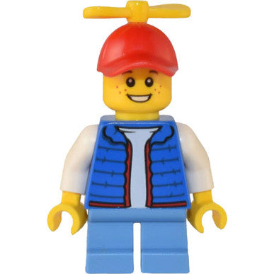 Minifig cty1504 - Billy - Blue Vest, Tiny Yellow Propeller