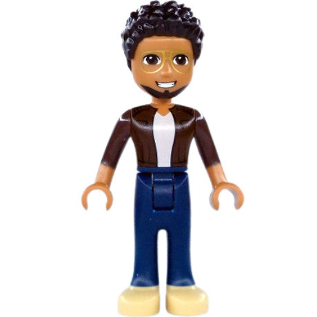 Minifig frnd417 - Friends Martin - Dark Brown Jacket, Dark Blue Trousers, Tan Shoes