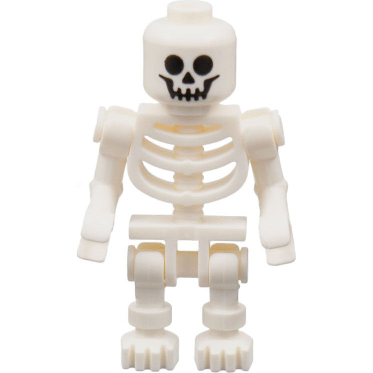 Minifig gen099 - Skeleton - Standard Skull, Bent Arms Horizontal Grip