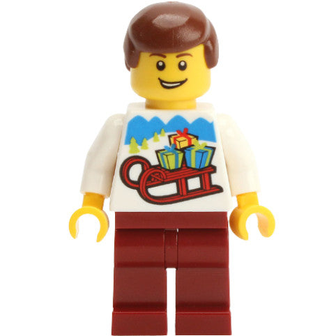 Minifig gen111 - LEGO Kladno PF 2018 Holiday Minifigure Man