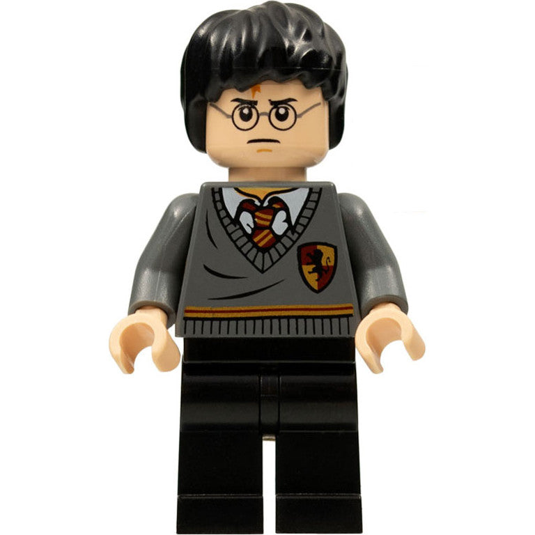 Minifig hp094 - Harry Potter - Gryffindor Stripe and Shield Torso, Black Legs