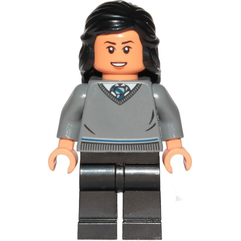 Minifig hp223 - Cho Chang - Dark Bluish Gray Ravenclaw Sweater without Crest, Black Legs