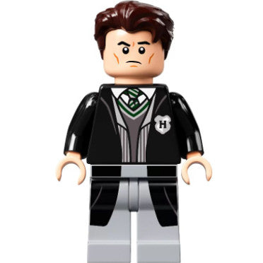 Minifig hp311 - Tom Riddle - Black Long Hogwarts Coat and Vest, Light Bluish Gray Legs