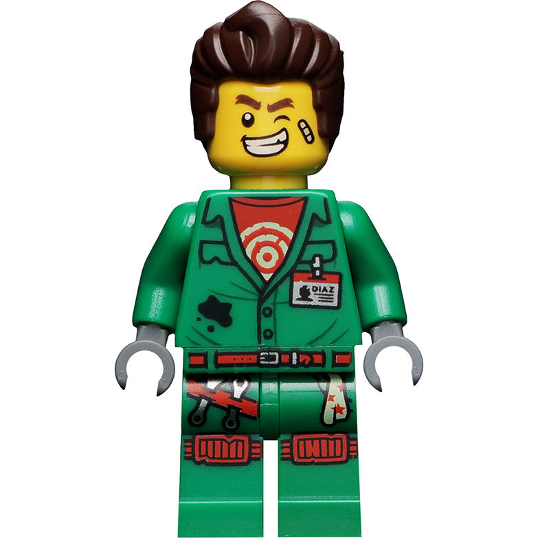 Minifig hs005 - Douglas Elton / El Fuego - Coveralls with Hair