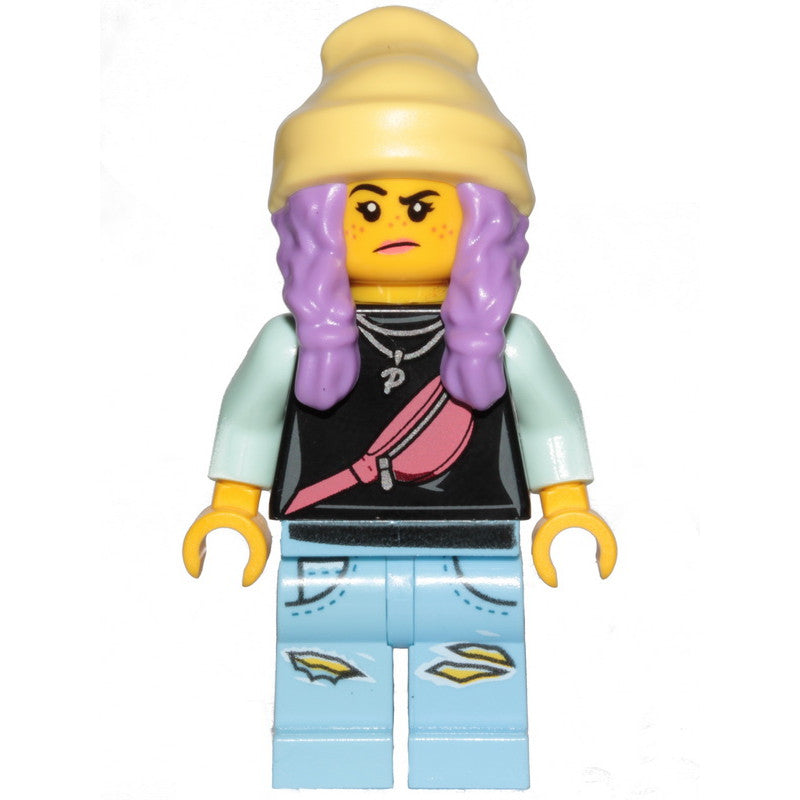 Minifig hs019 - Parker L. Jackson - Black Top with Beanie (Smile / Grumpy)