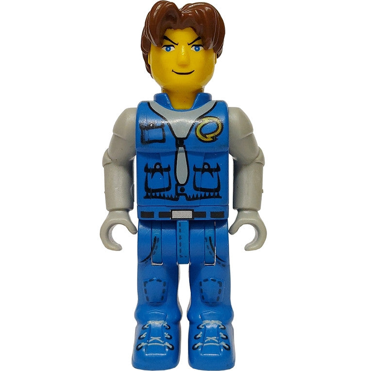 Minifig js002 - Jack Stone - Blue Jacket, Blue Pants, Gray Shirt