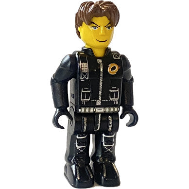 Minifig js020 - Jack Stone - Black Jacket, Black Legs