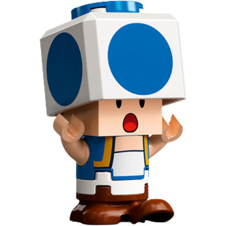 Minifig mar0080 - Blue Toad - Surprised