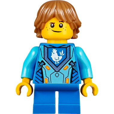Minifig nex036 - Robin Underwood - Hair, Blue Short Legs