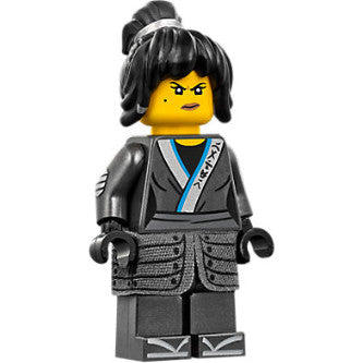 Minifig njo0321 - Nya - The LEGO Ninjago Movie, Cloth Armor Skirt, Hair, Crooked Smile / Scowl