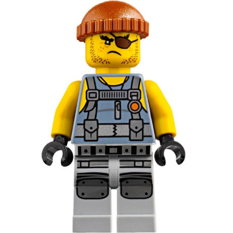 Minifig njo0380 - Shark Army Thug - Tank Top, Large Knee Plates