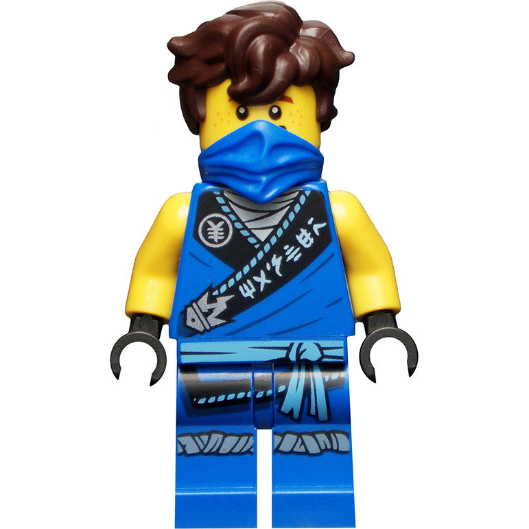 Minifig njo0576a - Jay - Legacy, Rebooted, Ninjago Logogram 'MASTER' on Torso, Hair