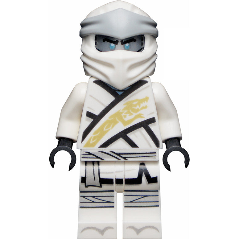 Minifig njo0713 - Zane - Legacy, Flat Silver Head