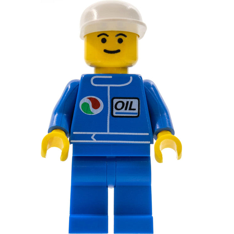 Minifig oct005 - Octan - Blue Oil, Blue Legs, White Cap