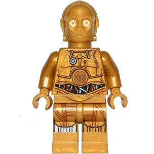 Minifig sw0561 - C-3PO - Printed Legs (Robot Limiter/Restraining Bolt)
