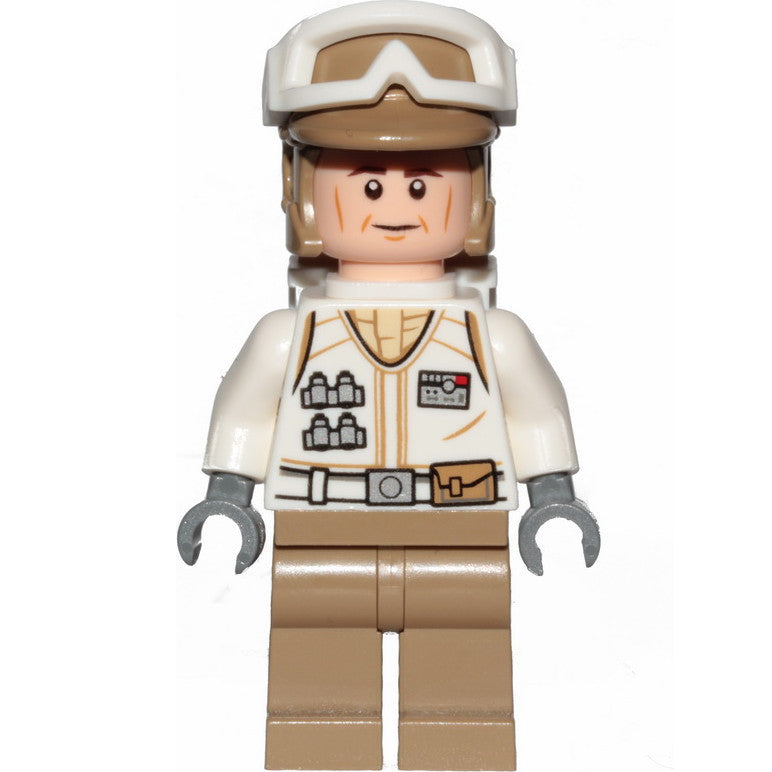 Minifig sw1026 - Hoth Rebel Trooper White Uniform, Dark Tan Legs, Backpack (Cheek Lines)