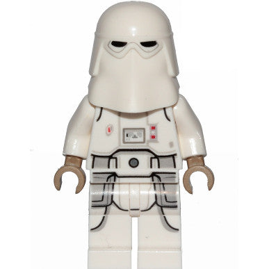 Minifig sw1103 - Snowtrooper, Printed Legs, Dark Tan Hands, Cheek Lines, Frown