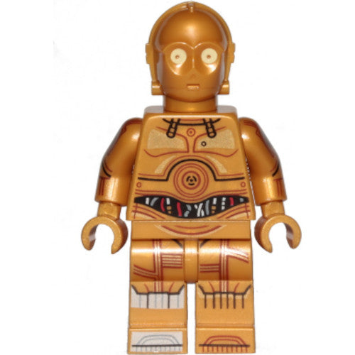 Minifig sw1201 - C-3PO - Printed Legs, Toes and Arms