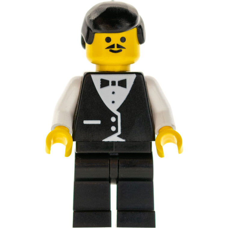 Minifig wtr001 - Town Vest Formal - Waiter with Moustache
